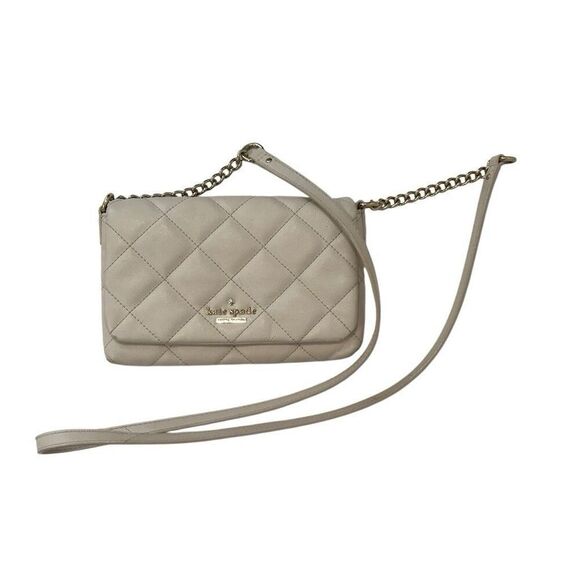 Kate Spade NY Emerson Place Mini Vivenna Nude Quilted Leather Crossbody Bag - Picture 4 of 7